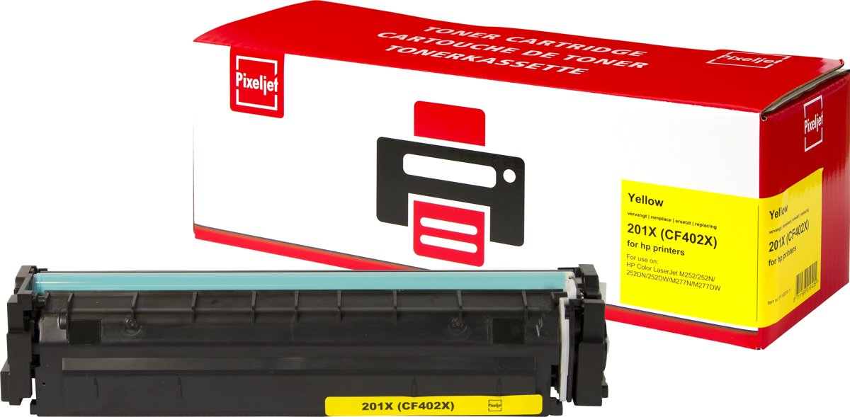 HP 201X (CF402X) Toner |Geel| - Pixeljet